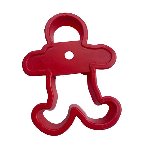 Red Boy Shaped Cookie Cutter For Baking & Crafts Vintage - Picture 3 of 3